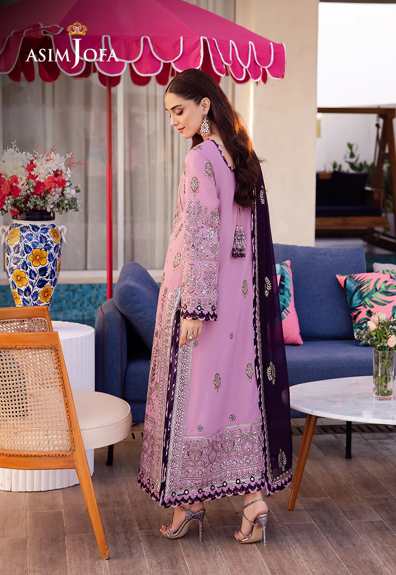 Uraan Lawn by Asim Jofa | AJUR-03 - Image 2