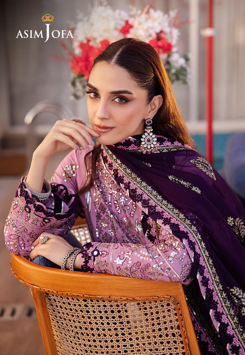 Uraan Lawn by Asim Jofa | AJUR-03 - Image 3