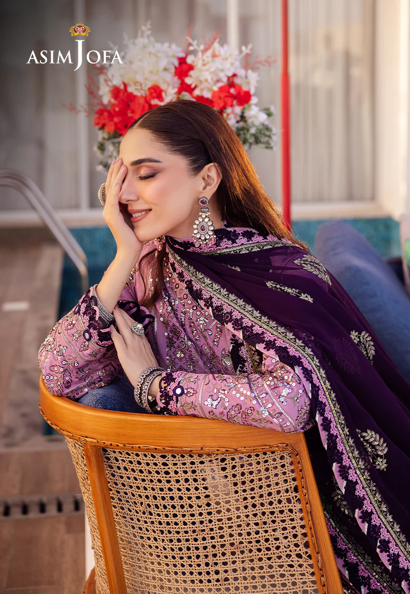 Uraan Lawn by Asim Jofa | AJUR-03 - Image 4