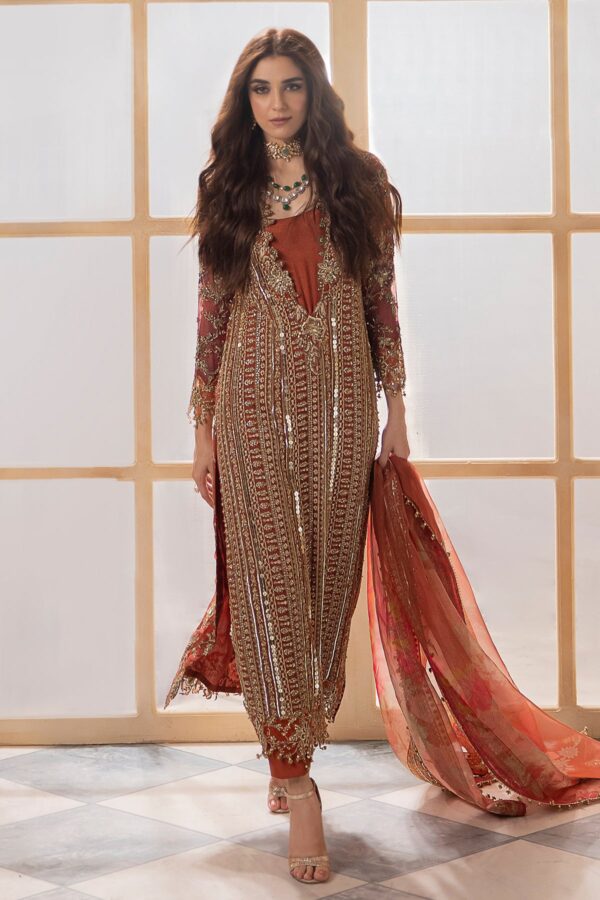 Alternative view of Charizma Dastaan-e-Jashan Luxury Chiffon  | DJW4-04