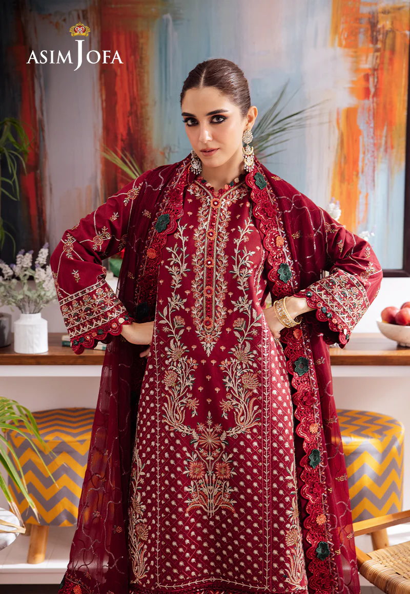 Uraan Lawn by Asim Jofa | AJUR-04 - Image 4