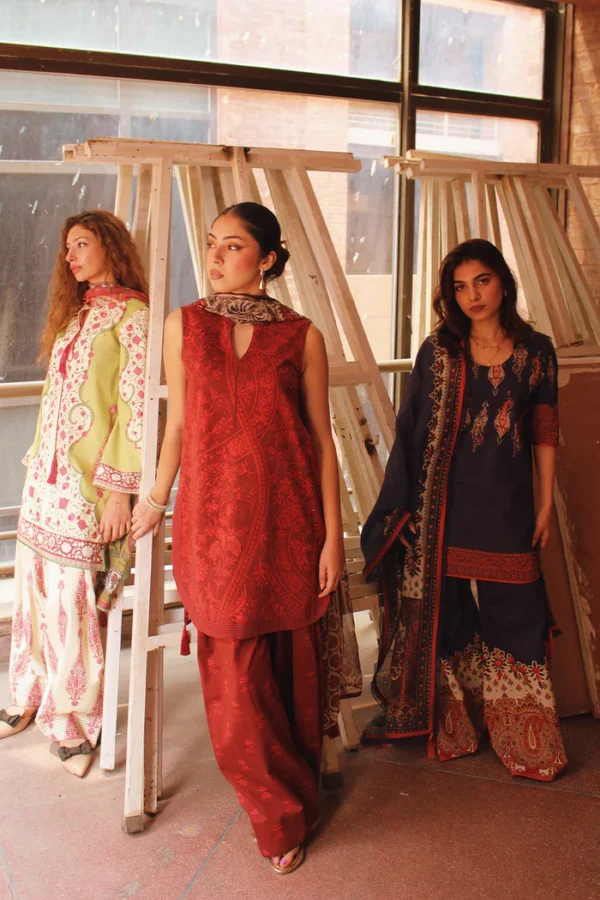 Alternative view of Saira Rizwan Digital Printed ’25 | MIDNIGHT – JPU25-07