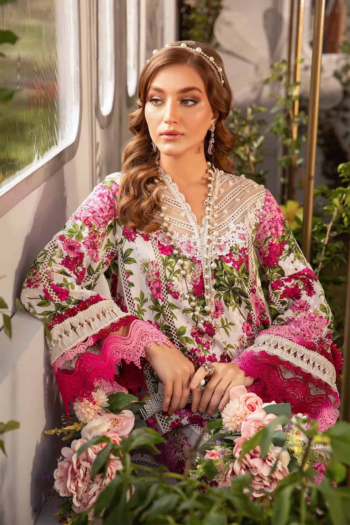 MARIA B M.Prints | Spring Summer Lawn 2024 | 2A - Image 3