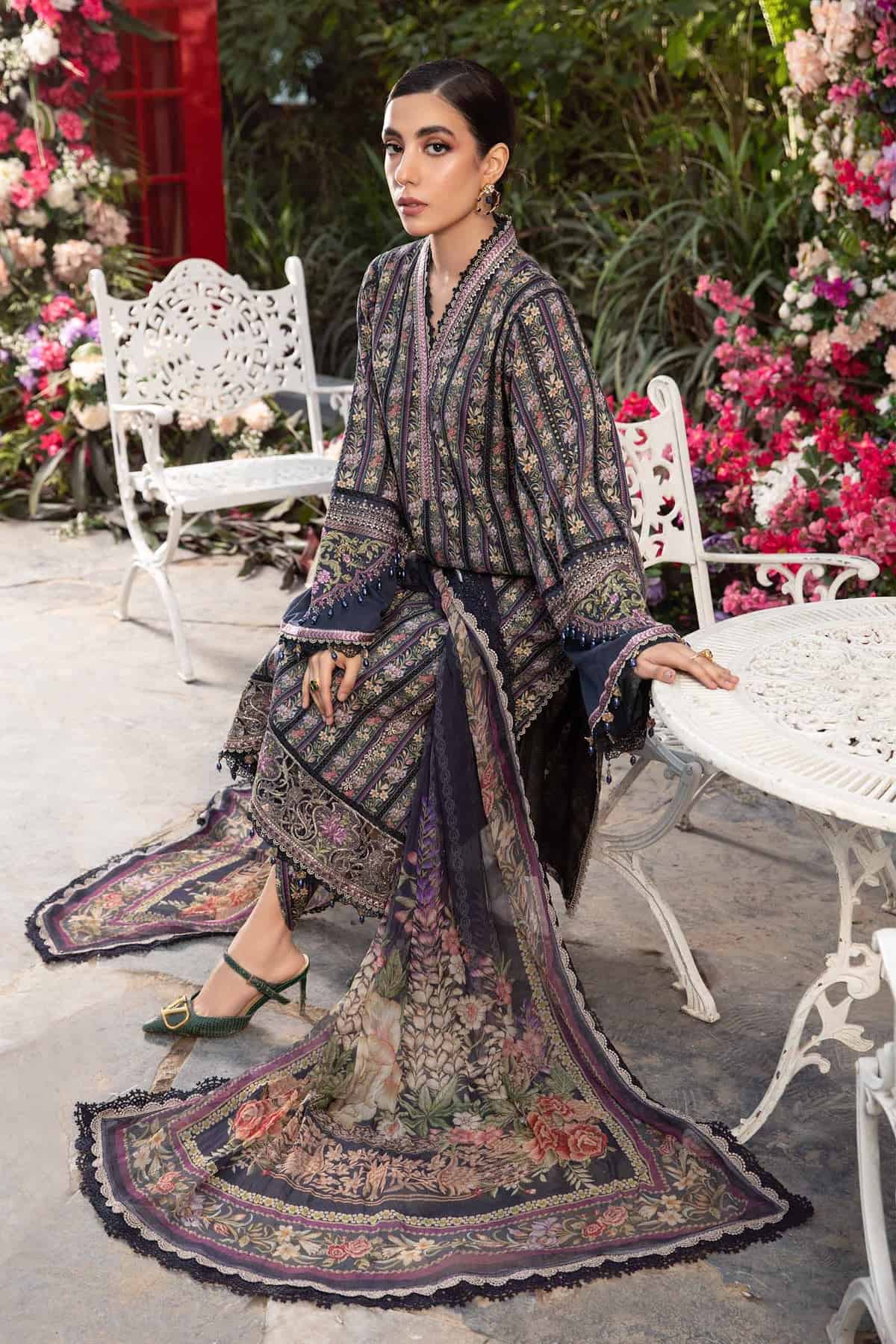 MARIA B M.Prints | Spring Summer Lawn 2024 | 7B - Image 4