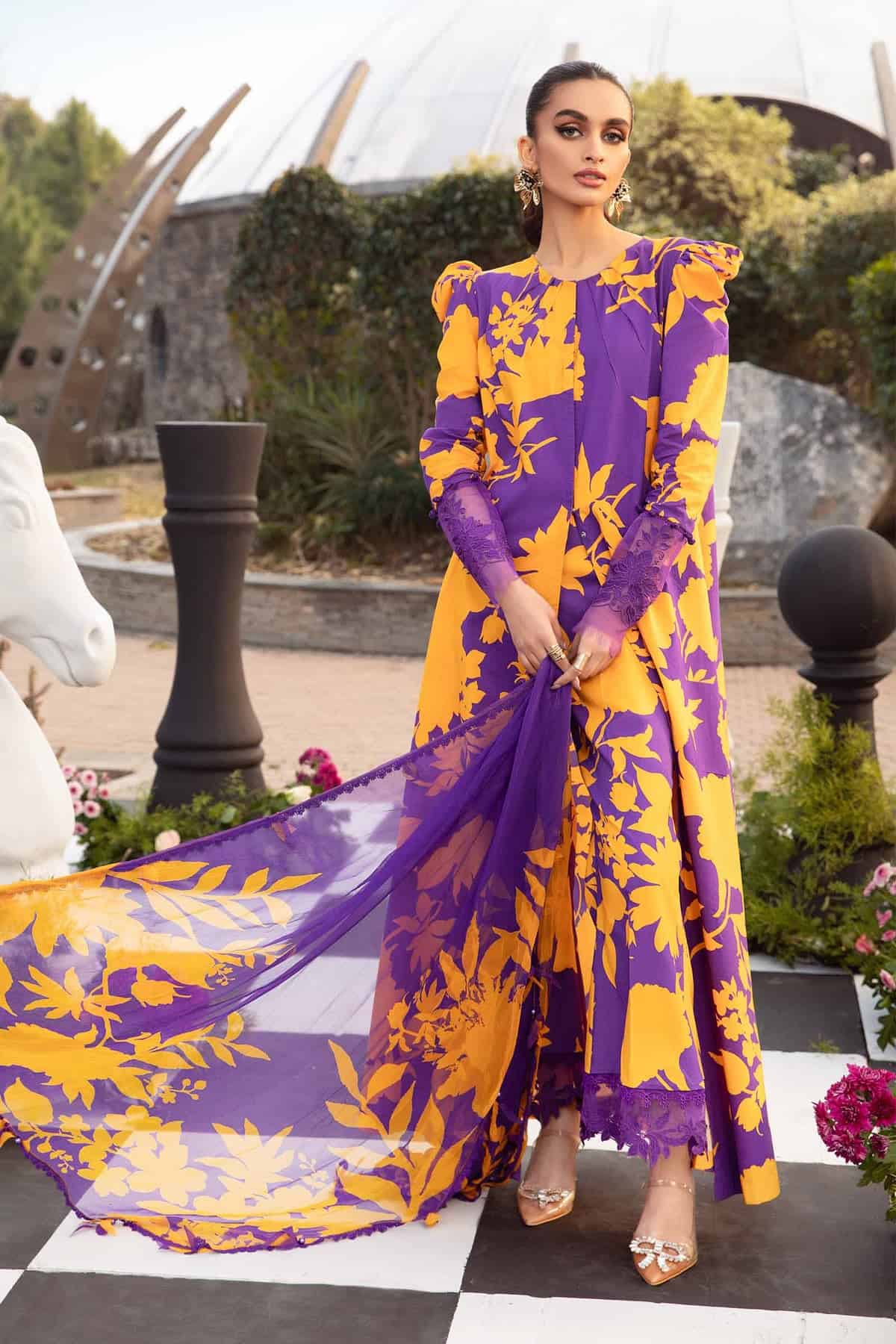 MARIA B M.Prints | Spring Summer Lawn 2024 | 11A - Image 4
