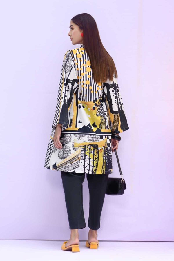 Alternative view of BTW Unstitched Designer Lawn Kurti - Skid Road (SS-5181)