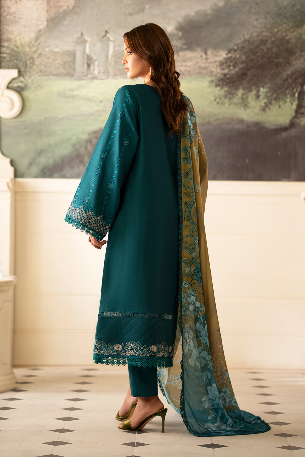 Lumiere Unstitched Festive by Saad Shaikh | D-03 - Image 3