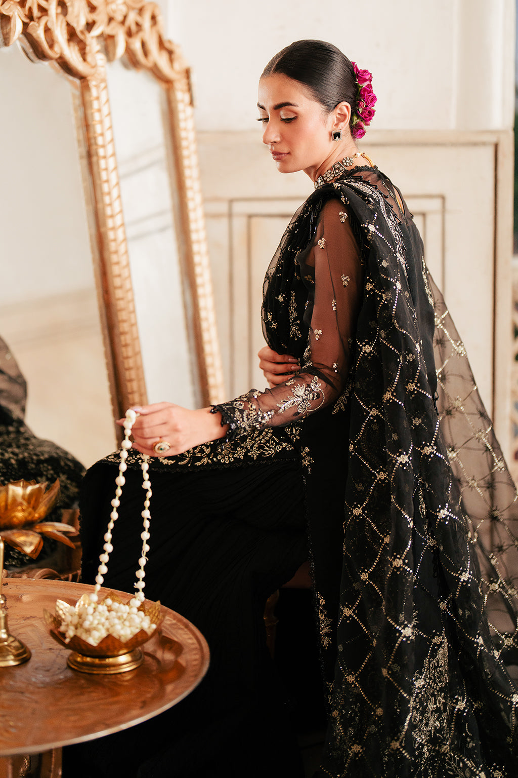Silsila Unstitched Festive by Saad Shaikh | Amaya - Image 5