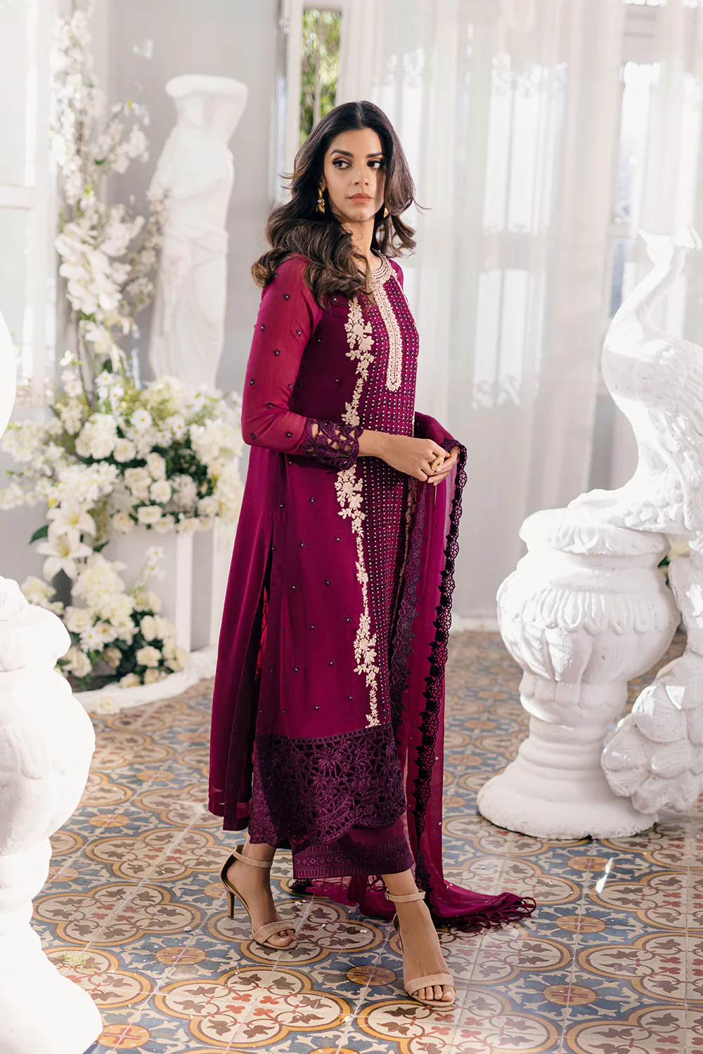 Azure Party Wear Collection 2024 | Merlot Muse - Image 5