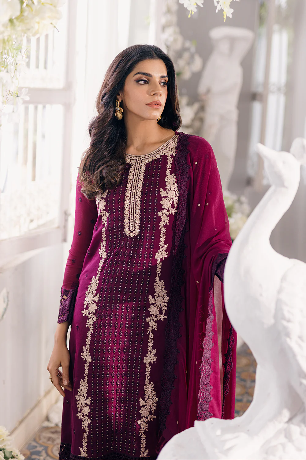 Azure Party Wear Collection 2024 | Merlot Muse - Image 4