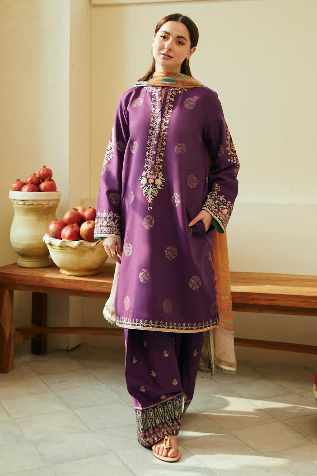 Coco Lawn by Zara Shahjahan 2024 | MORNI - 9A