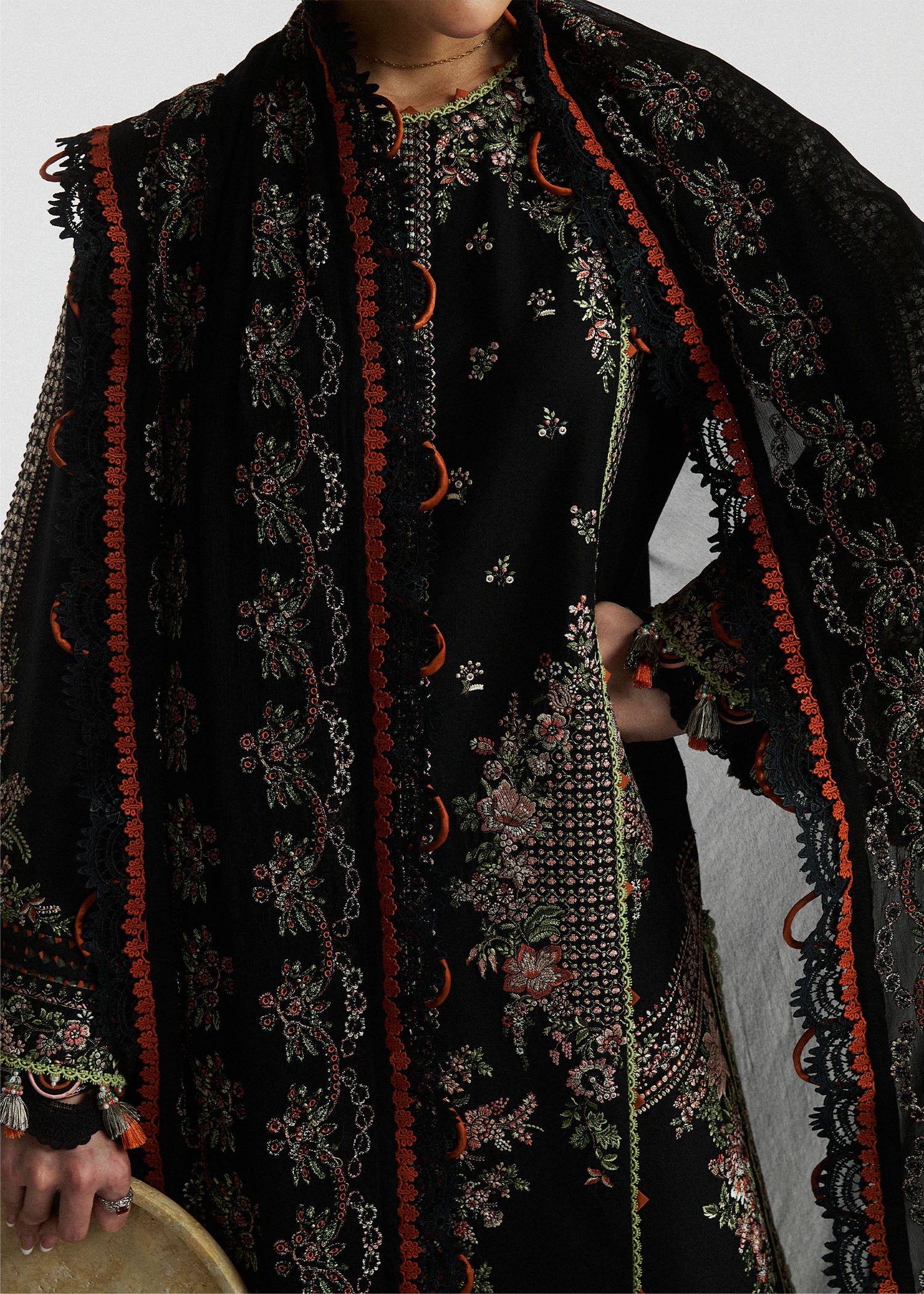 Hussain Rehar SS Lawn Eid Unstitched Collection'24 | Aurora - Image 3