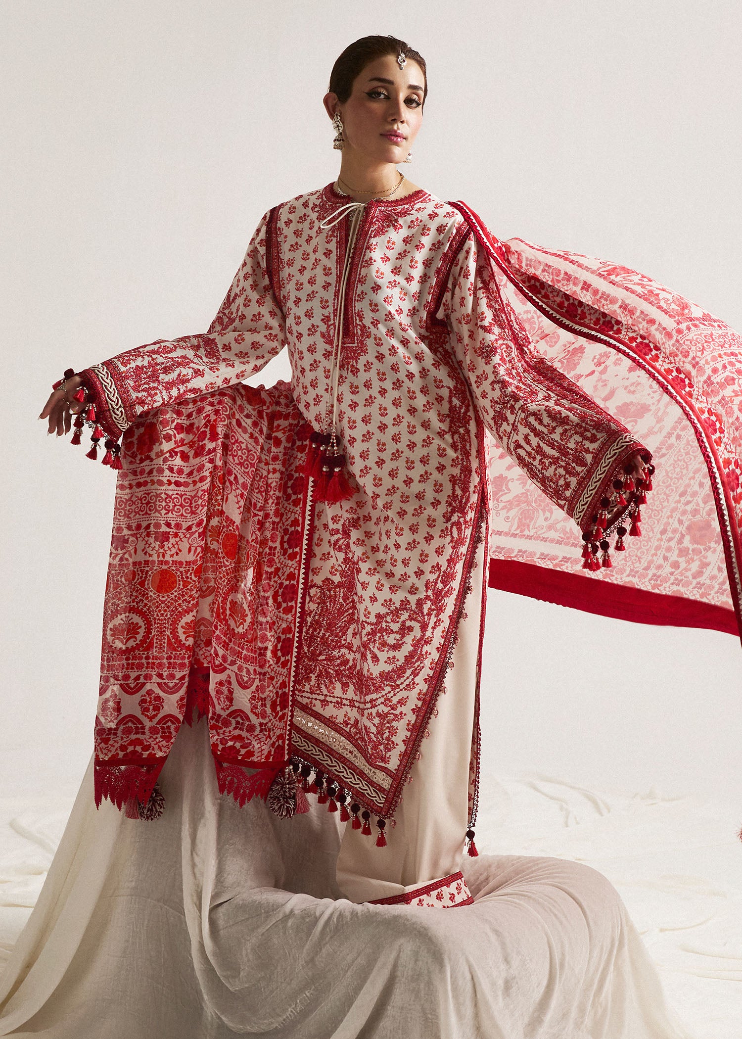 Hussain Rehar SS Lawn Eid Unstitched Collection'24 | Oro - Image 5