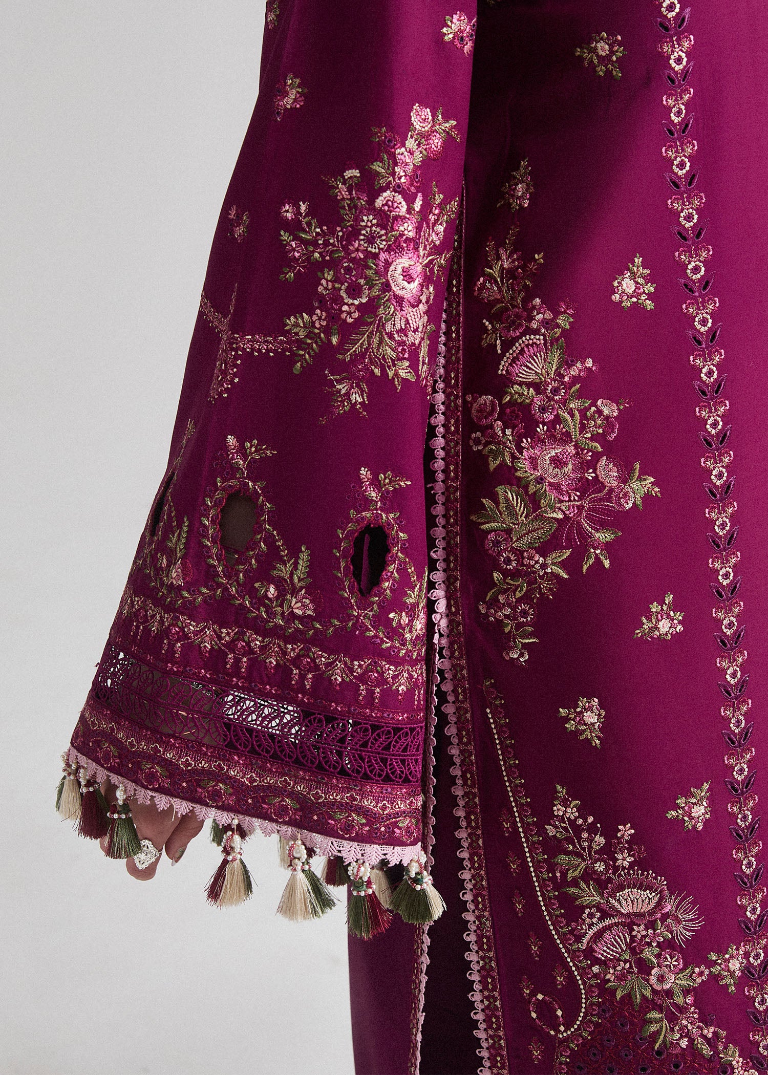 Hussain Rehar SS Lawn Eid Unstitched Collection'24 | Sangria - Image 5