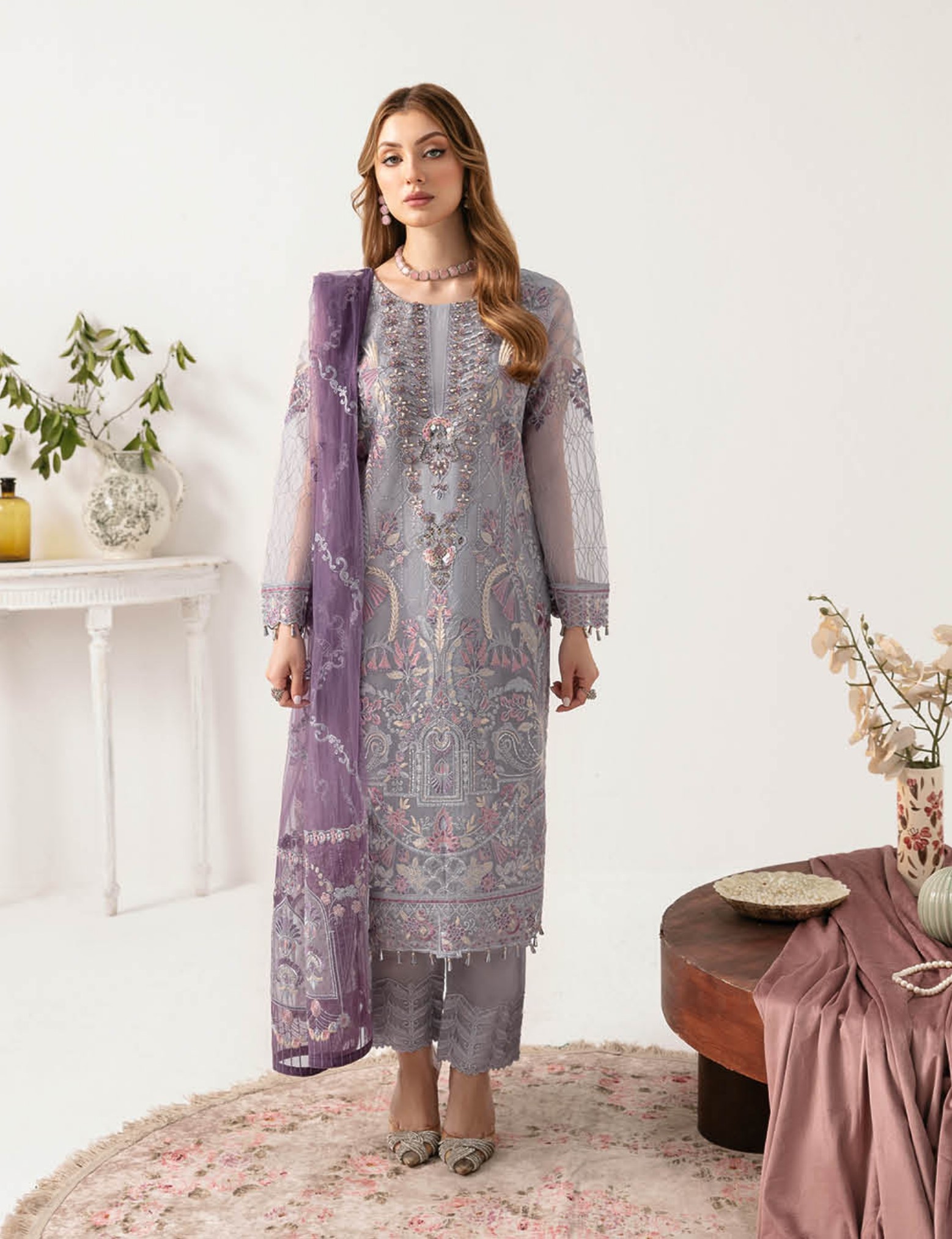 Minhal By Ramsha Unstitched Formal Collection 2024 Vol-11|RSH24M M-1104