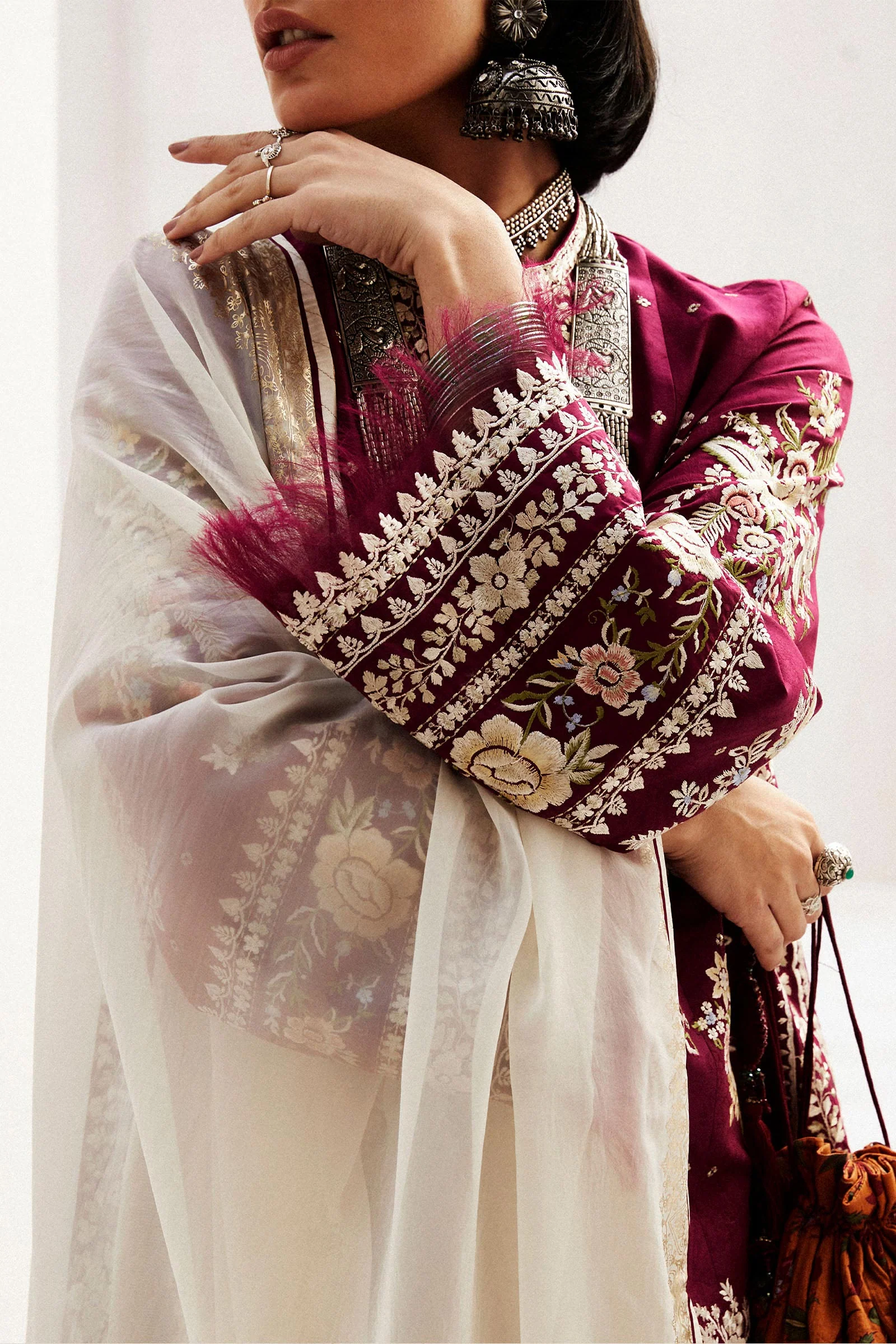 Zara Shahjahan Luxury Lawn 2024 | 4A - Image 4