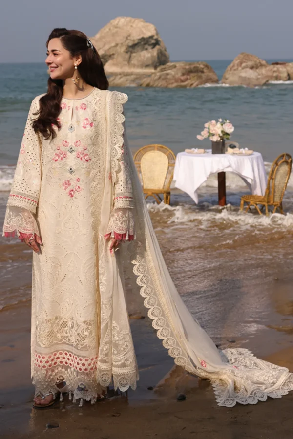 Imrozia Luxe Serene Georgette 3Pc Suit || S-1086 PEARL