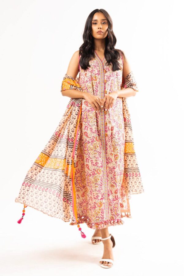 Alkaram Spring Summer 2024 | Lawn | SS-19.1-24-Peach (GZ-117) (Copy)
