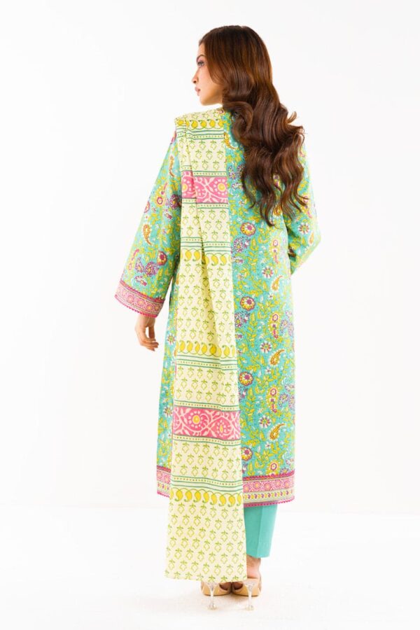 Alternative view of Alkaram Spring Summer 2024 | Lawn | SS-19.1-24-Turquoise (GZ-187)
