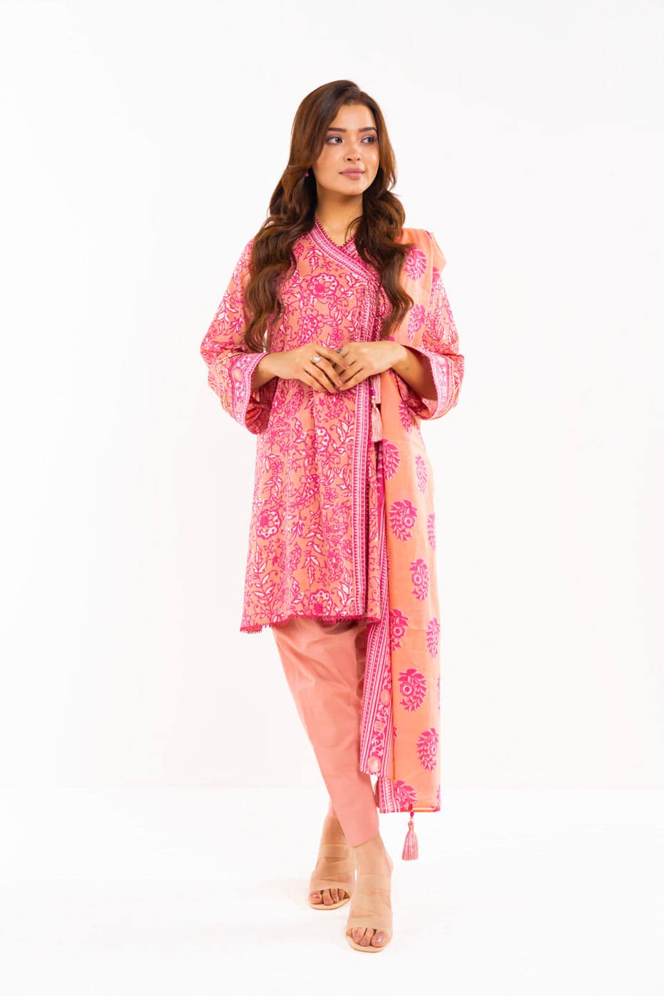 Alkaram Spring Summer 2024 | Lawn | SS-45.1-24-Pink (GZ-111)