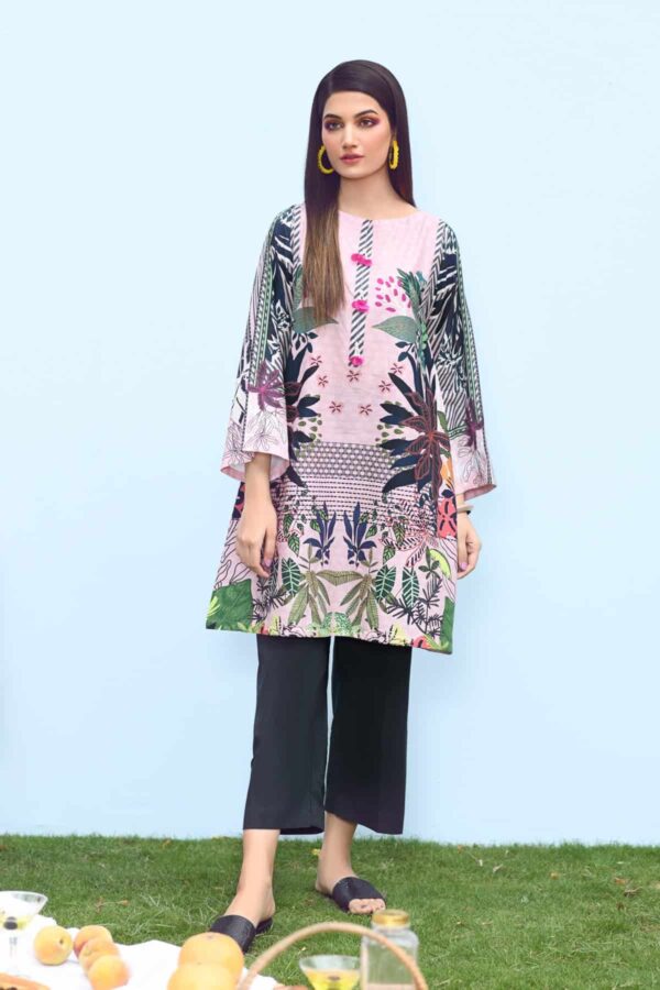 BTW Unstitched Designer Lawn Kurti - Cosenza (SS-5182)