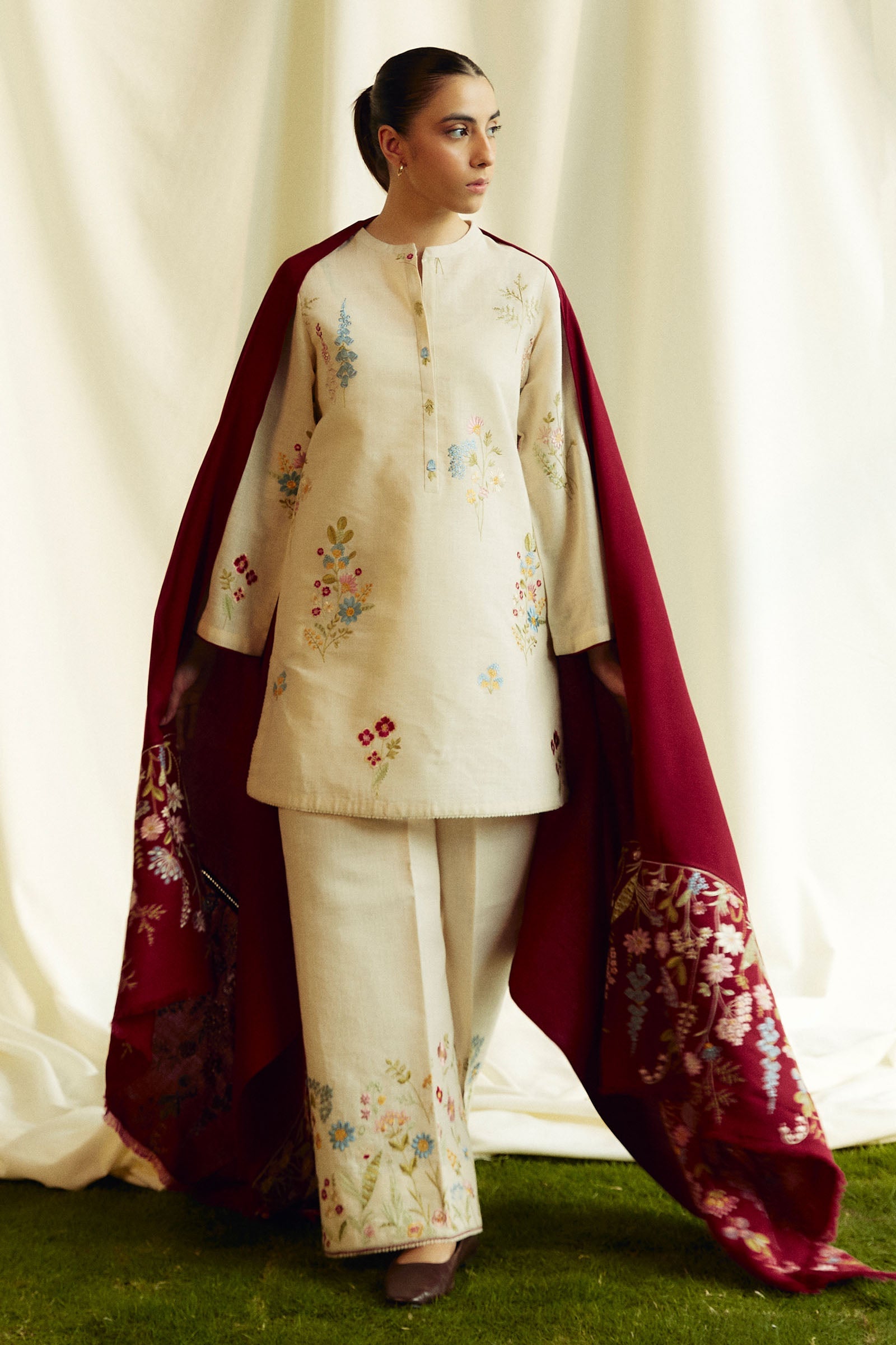 Coco Winter Unstitched by Zara Shahjahan | 2B - Image 4
