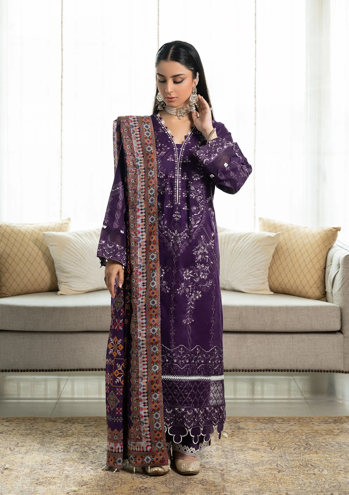 Aik Atelier Samah Lawn | LOOK 03