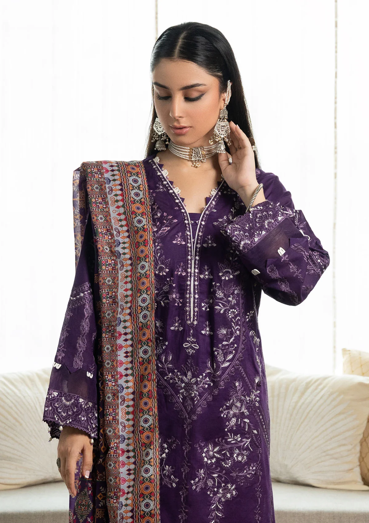 Aik Atelier Samah Lawn | LOOK 03 - Image 4
