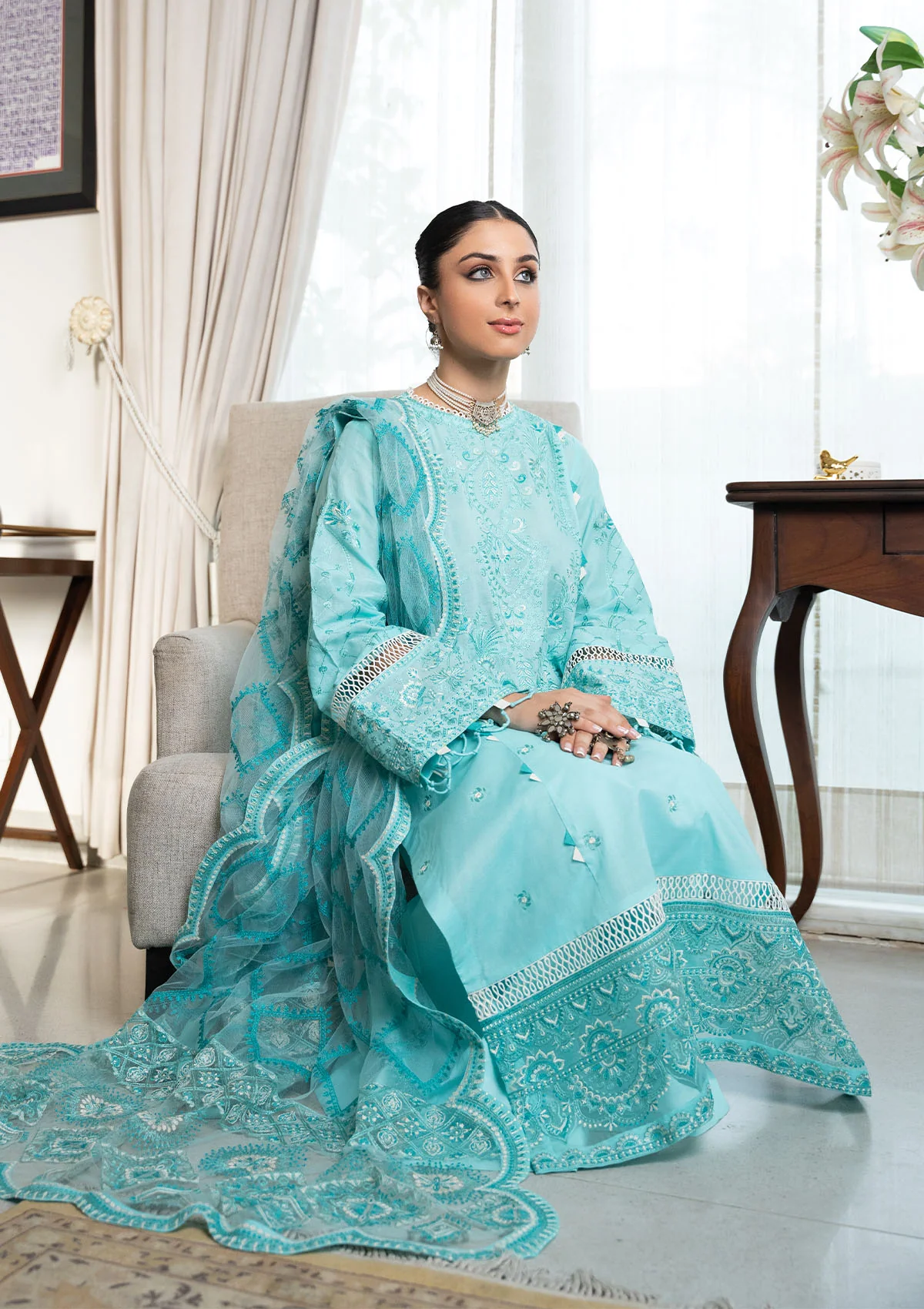 Aik Atelier Samah Lawn | LOOK 05 - Image 3