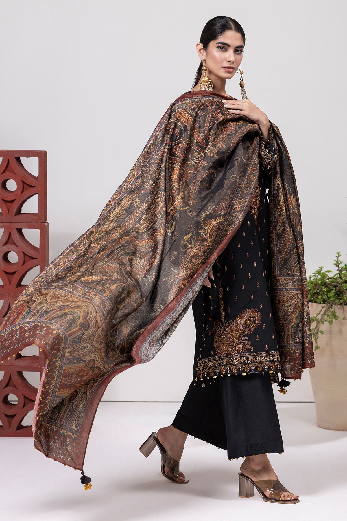 Khaadi | Mid-Summer | | bds240407_black - Image 2