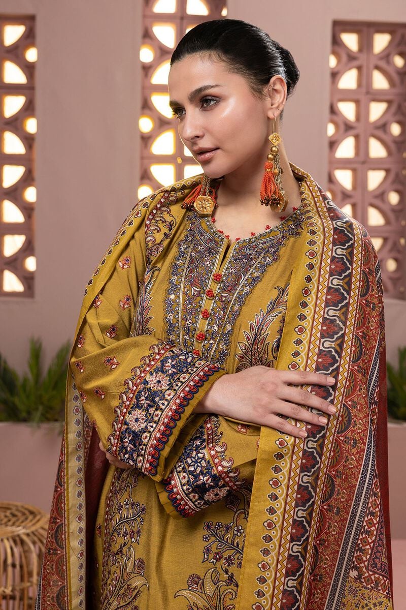 Khaadi | Mid-Summer | | bds240408_mustard - Image 4