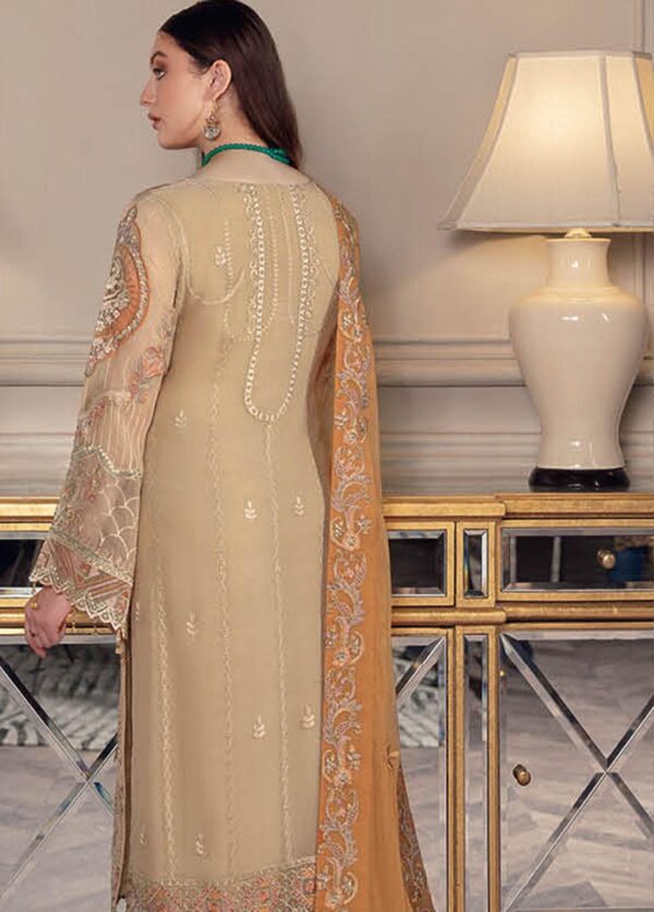 Alternative view of Chevron By Ramsha  Embroidered Chiffon Suits Unstitched 22 | CH5 A-508 (GZ-244)