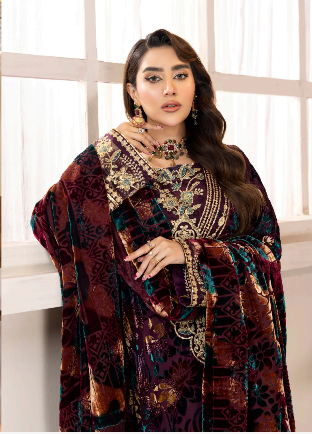 Adan's Libas Plachi'24 Luxury Unstitched Vol 2 - Image 2