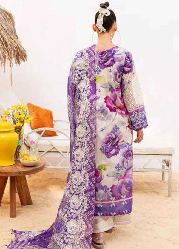 Alternative view of Gardenia By Nureh Embroidered Lawn | NS-138