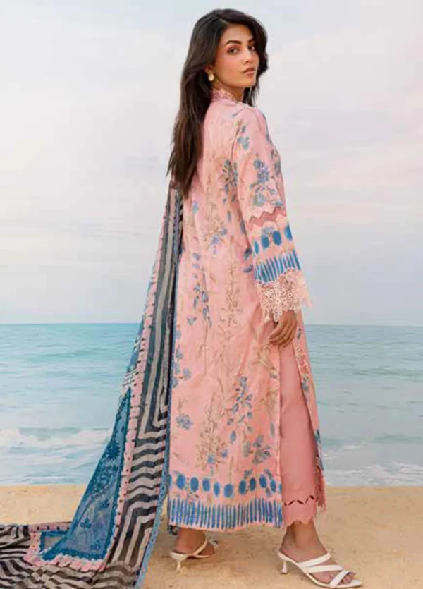 Alternative view of Gardenia By Nureh Embroidered Lawn | NS-132