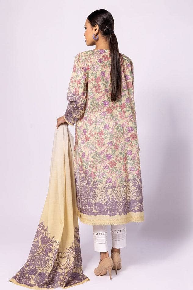 Khaadi Summer Neutrals | LLA2312 Brown (GZ-346) - Image 2