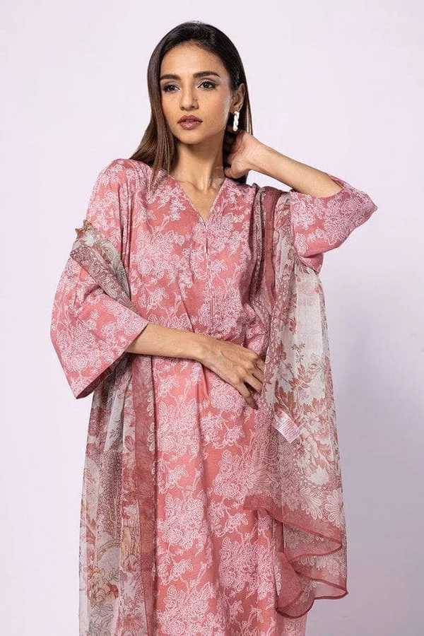 Khaadi Summer Neutrals | LLA23126 Pink (GZ-358) - Image 3