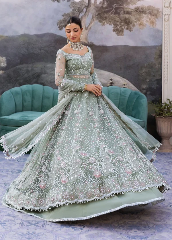 Festive Unstitched '25 by Sadaf Fawad Khan | Seafoam