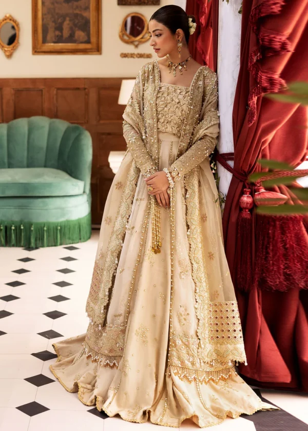 Festive Unstitched '25 by Sadaf Fawad Khan | Ivory Celeste