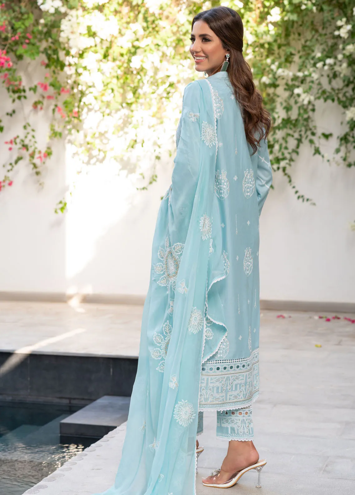 Mehro Maah By Addee Embroidered Lawn 2024 | AD24M USA-1061 - Image 4