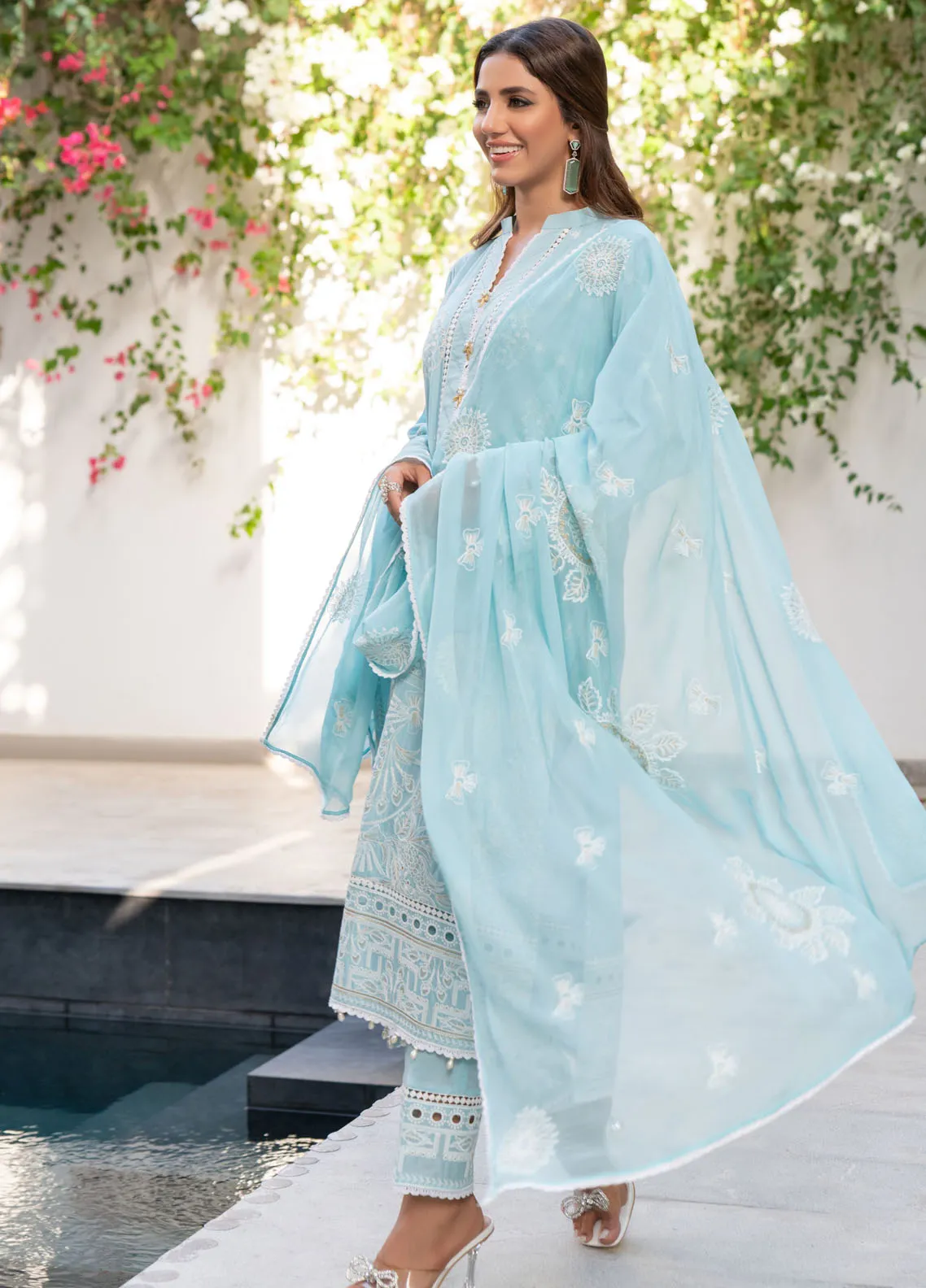 Mehro Maah By Addee Embroidered Lawn 2024 | AD24M USA-1061 - Image 3