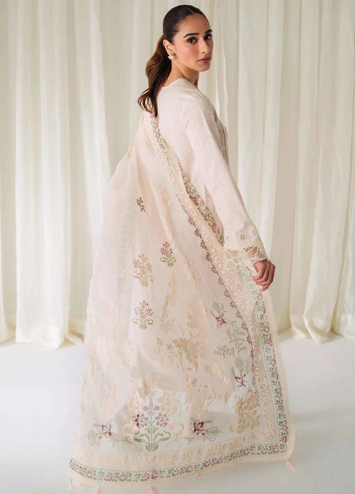 Qprints By Qalamkar Embroidered Lawn 2024 | QLM24QP AR-02 Elea - Image 3