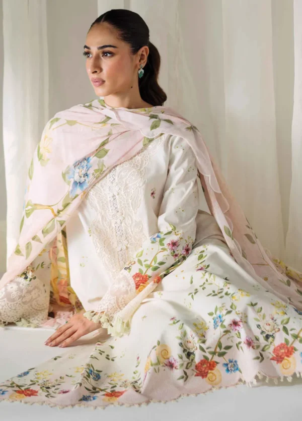 Alternative view of Qprints By Qalamkar Embroidered Lawn 2024 | QLM24QP AR-03 Jose