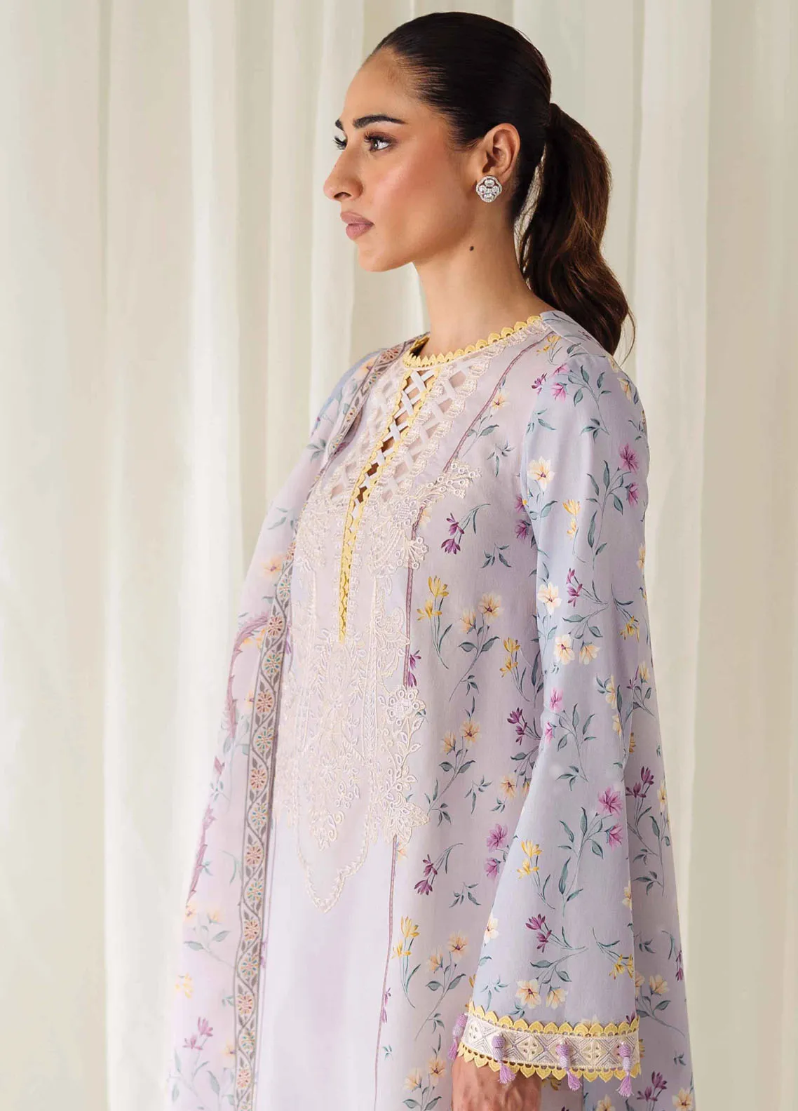 Qprints By Qalamkar Embroidered Lawn 2024 | QLM24QP AR-06 Orane - Image 3