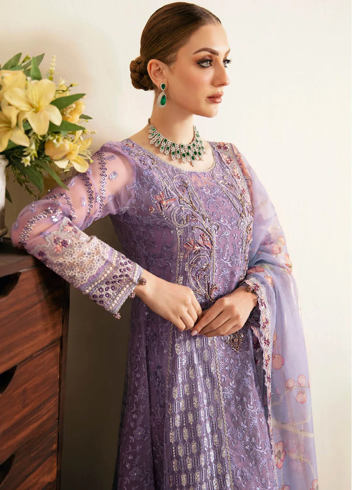 Ramsha Luxury Embroidered 2024 | E-107 - Image 4