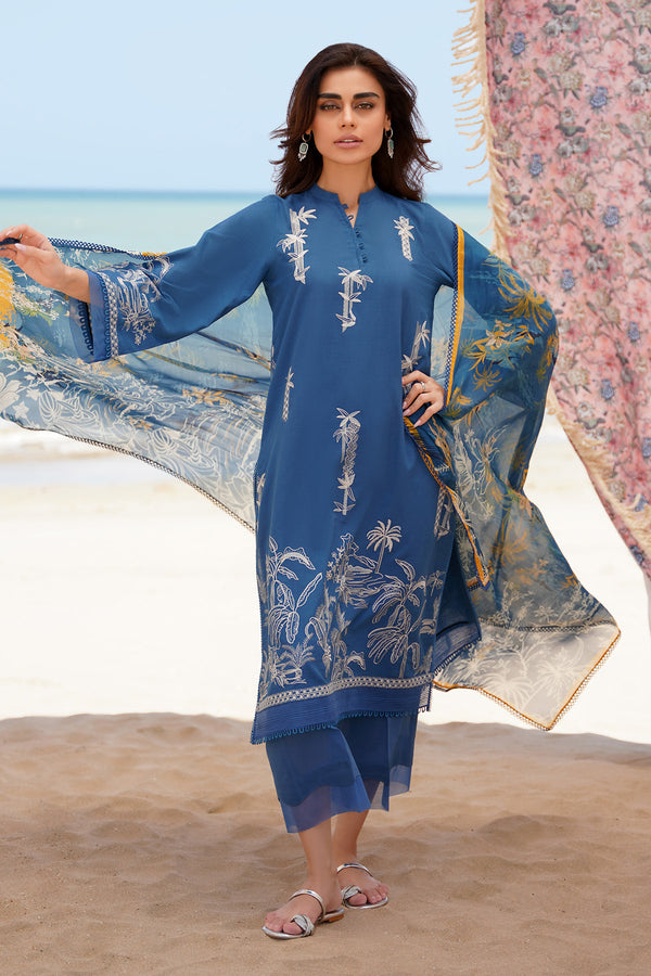 Festive Embroidered Lawn Vol II 2024 By Sahar | S24-FE-V2-03