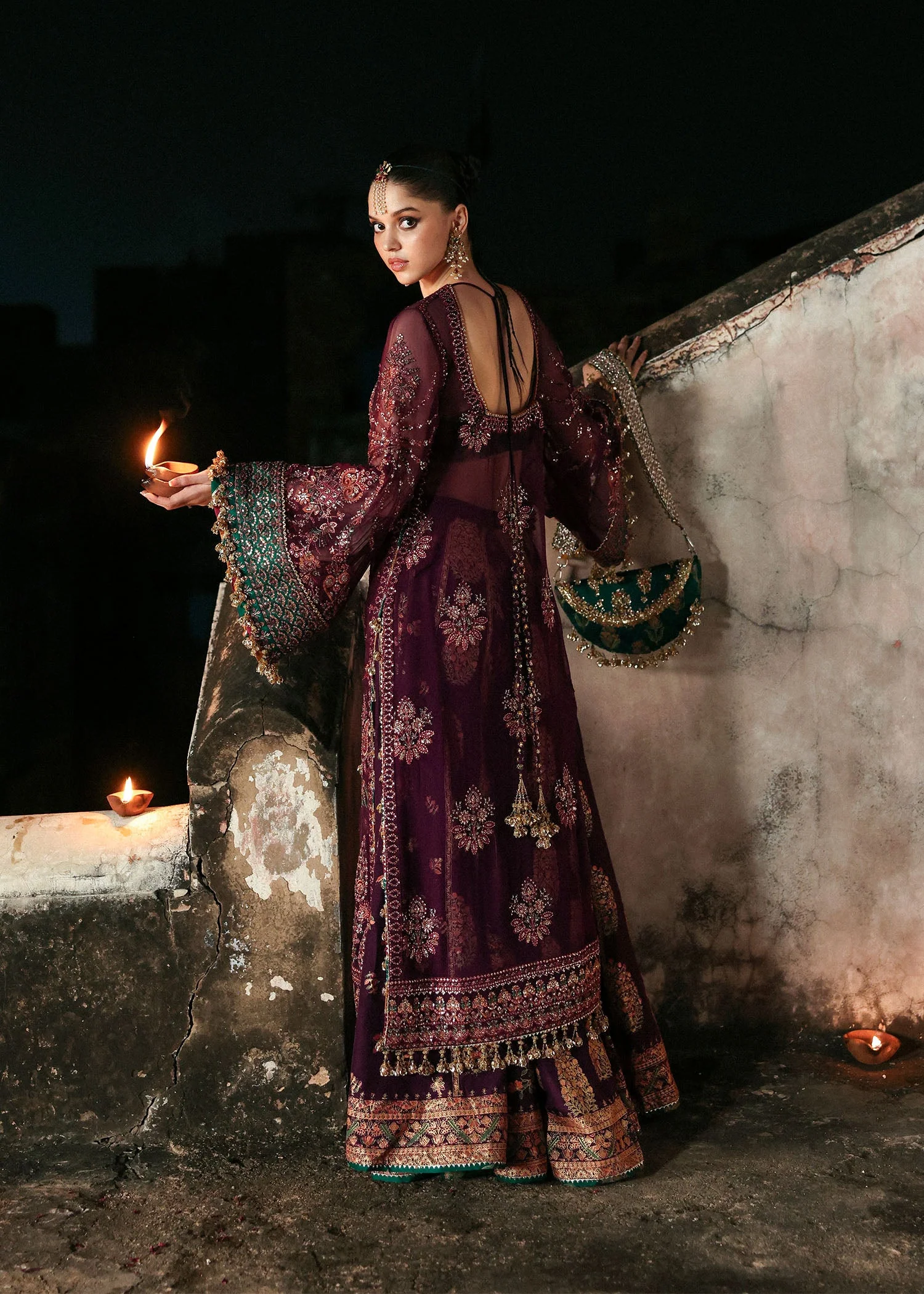 Massarat - Festive Unstitched '25 by Hussain Rehar | Ghazal - Image 4