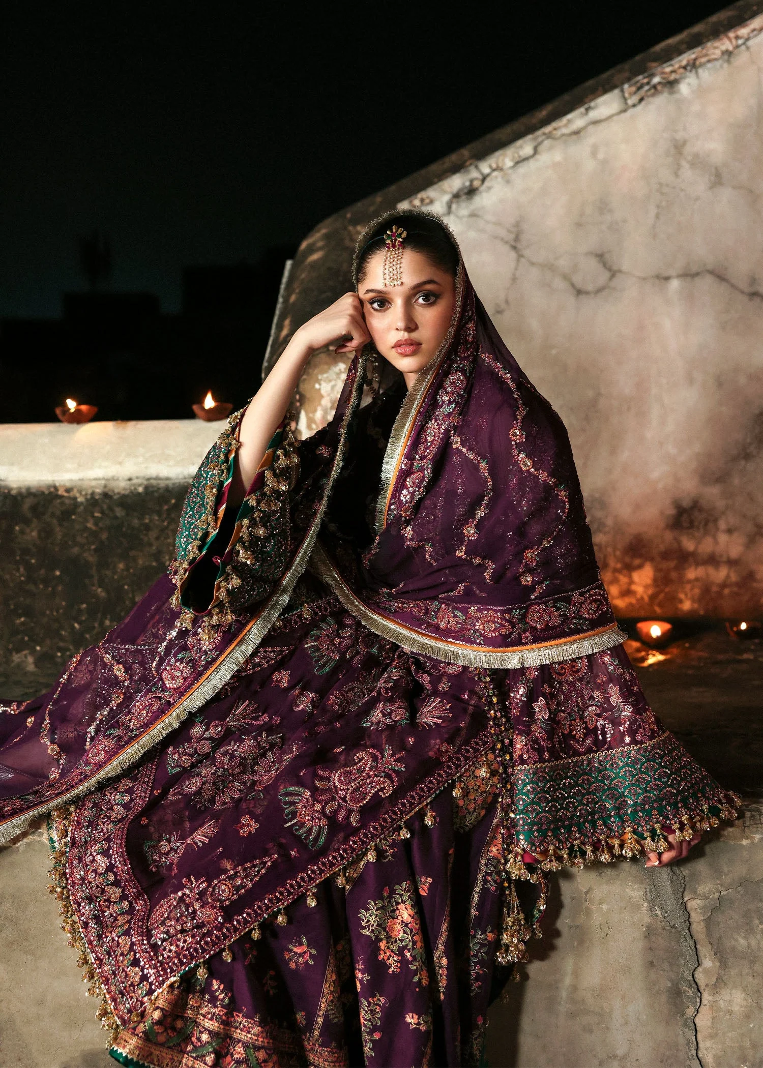 Massarat - Festive Unstitched '25 by Hussain Rehar | Ghazal - Image 2