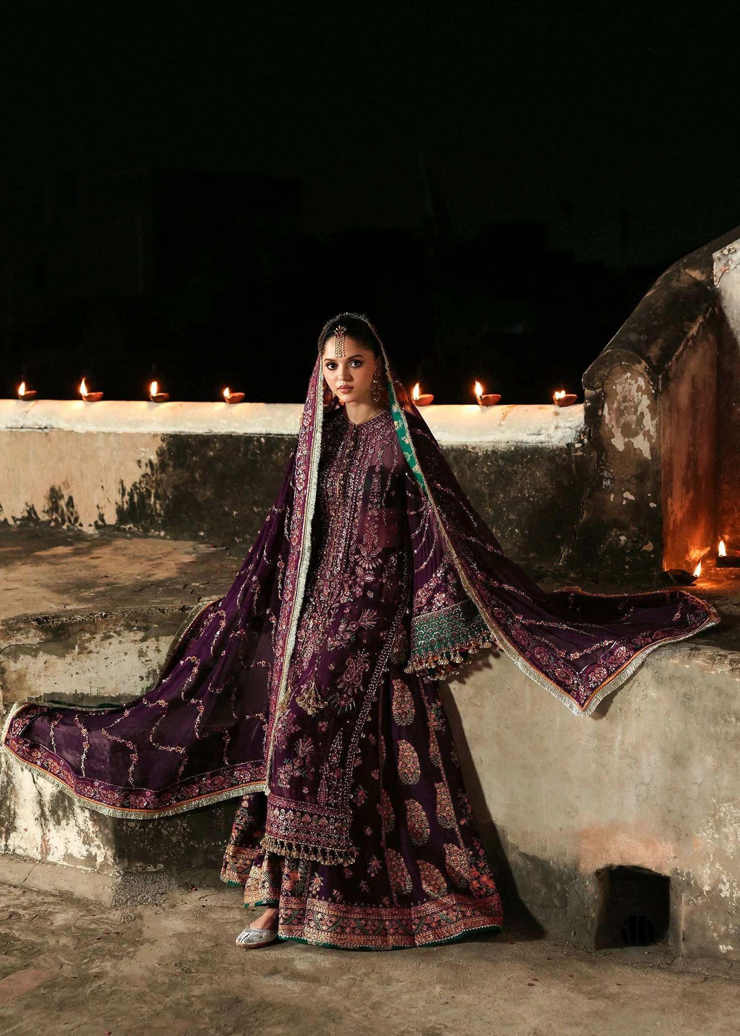 Massarat - Festive Unstitched '25 by Hussain Rehar | Ghazal - Image 3