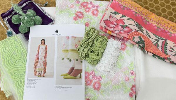 Alternative view of Zara Hayaat Luxury EID Lawn   | Design 05 (GZ-176)